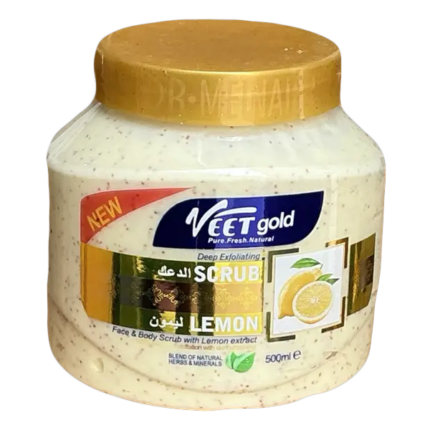 Veet Gold Lemon Face & Body Scrub